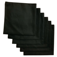 Made in the USA Solid Bandanas - 6 Pack, 22" x 22", 100% Cotton