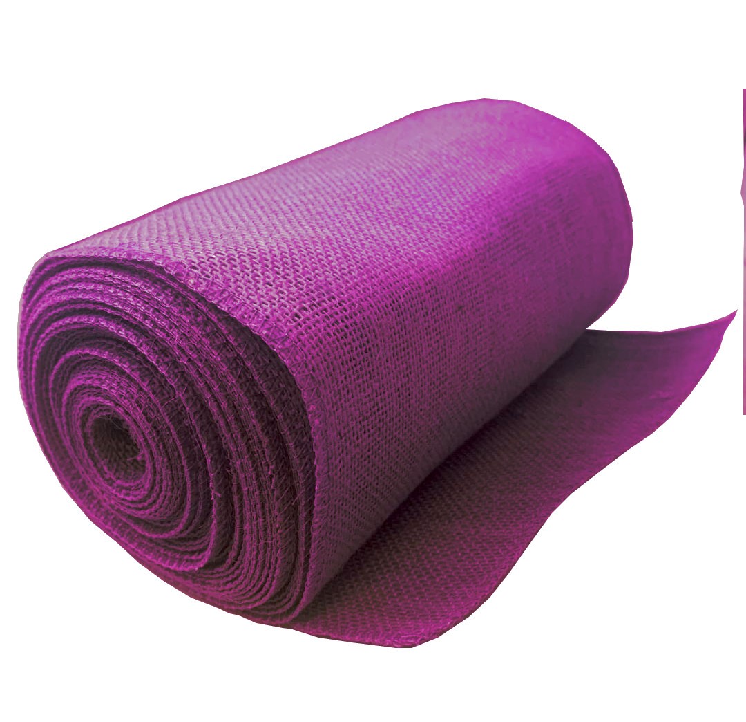 Larger Serged Burlap Ribbons 10 yard length