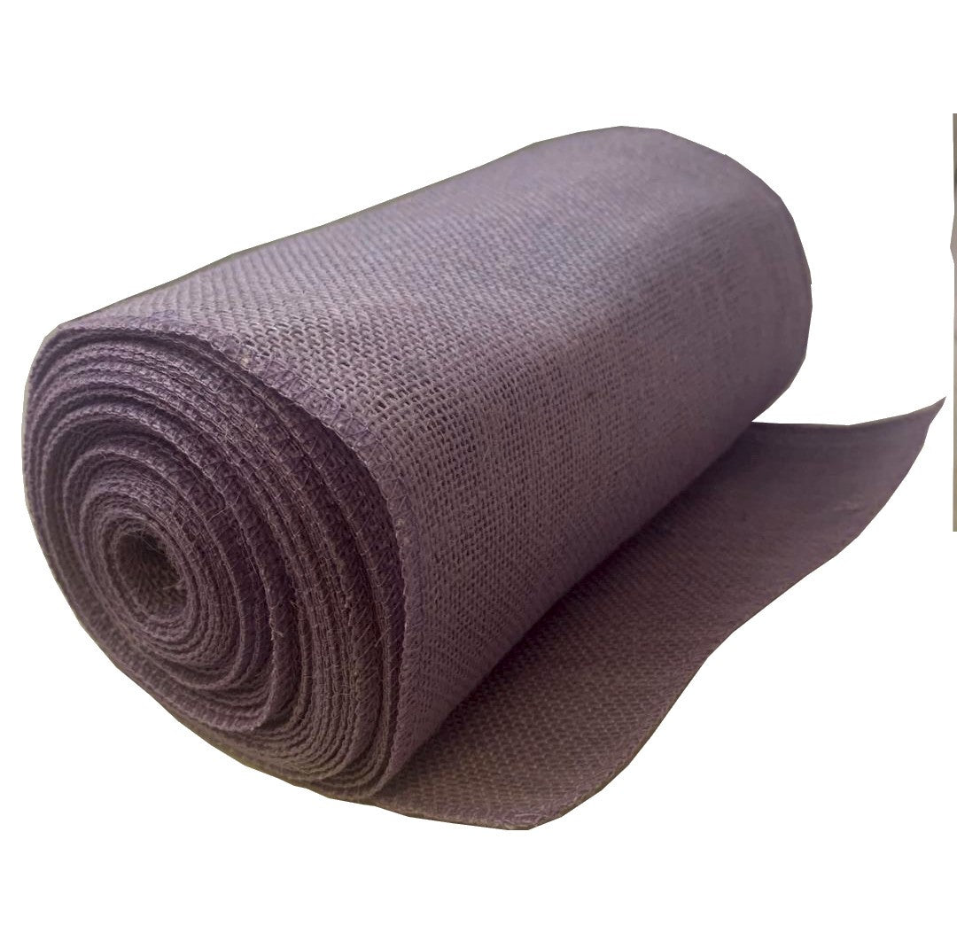 Larger Serged Burlap Ribbons 10 yard length