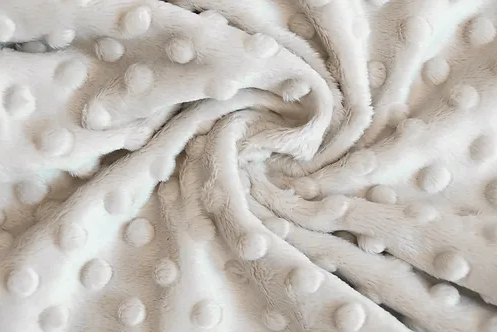 58/60 Inch Minky Dot Fabric - By The Yard