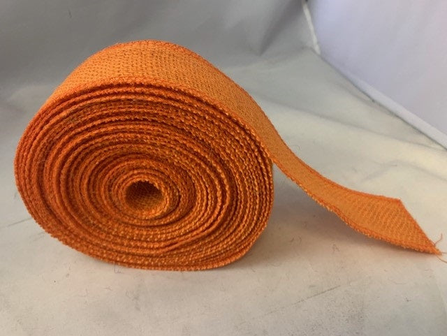 Smaller Serged Burlap Ribbons 10 yard length
