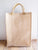 Tall Jute Blend Tote with Trim