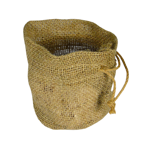 Burlap Garden Tote Bag Round Bottoms (10 Pack)