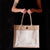 Jute Tote with Canvas Pocket