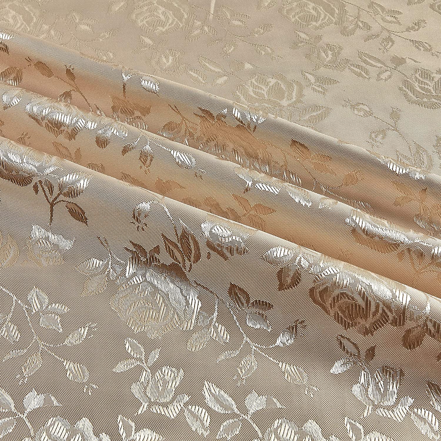 Satin Brocade Jacquard Fabric by the Yard