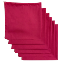 Made in the USA Solid Bandanas - 6 Pack, 22" x 22", 100% Cotton
