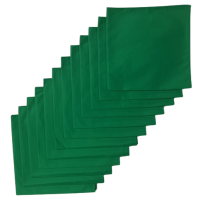 Made in the USA Solid Bandanas - 12 Pack, 22" x 22", 100% Cotton