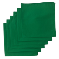 Made in the USA Solid Bandanas - 6 Pack, 22" x 22", 100% Cotton