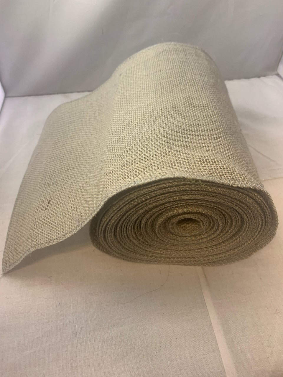 Larger Serged Burlap Ribbons 10 yard length