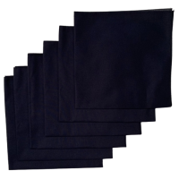 Made in the USA Solid Bandanas - 6 Pack, 22" x 22", 100% Cotton