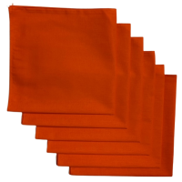 Made in the USA Solid Bandanas - 6 Pack, 22" x 22", 100% Cotton