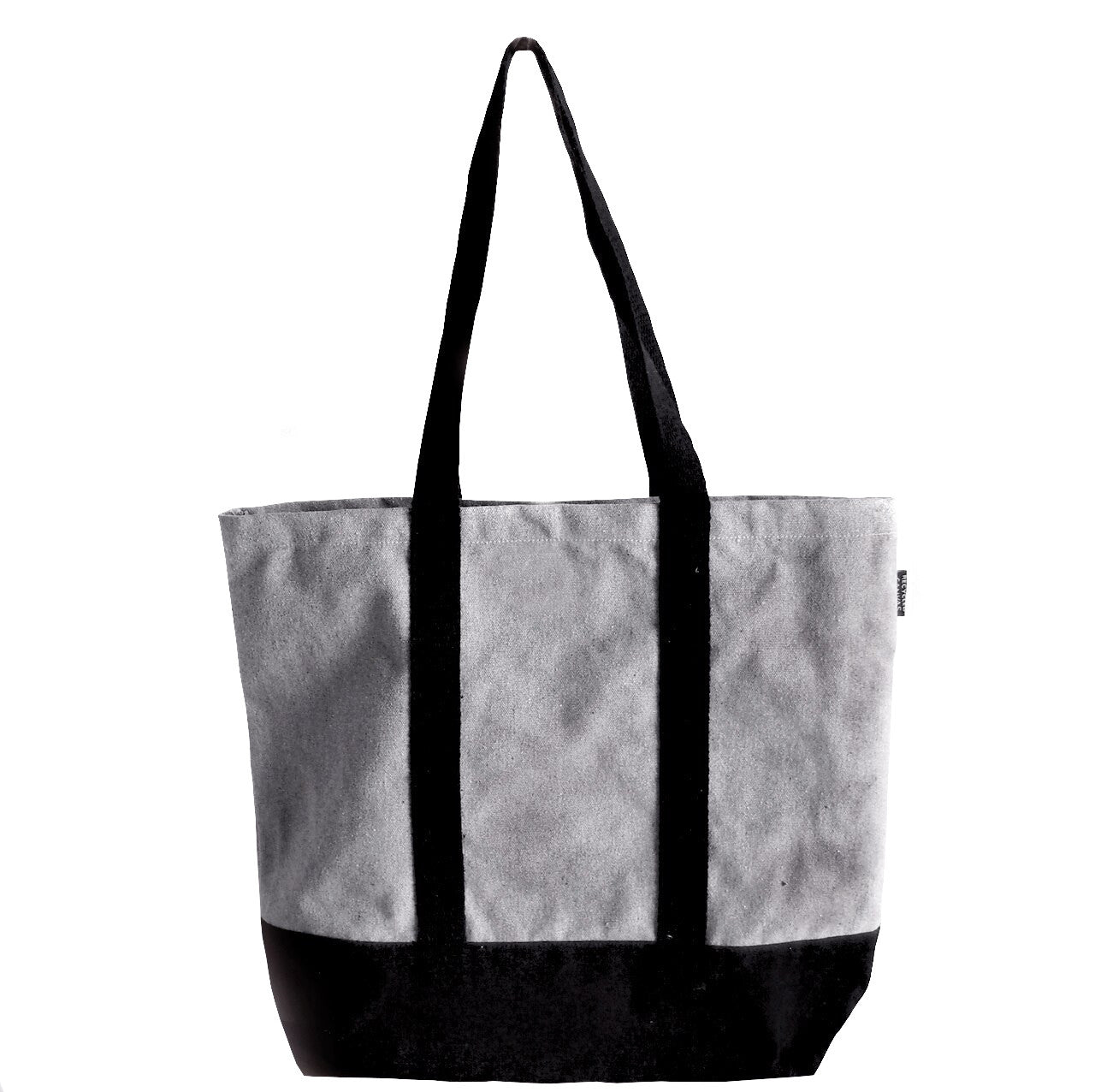 Gusset Grey Recycled Canvas Tote - 18 Inch Wide x 15 inch High x 5¾ inch gusset