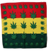 Marijuana Bandana Red/Yellow/Green 22" - 100% Cotton