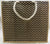 Chevron Jute Tote Bag with Corded Handle