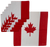 Canadian Flag Bandanas 6 Pack 100% Cotton 22