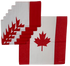 Canadian Flag Bandanas 6 Pack 100% Cotton 22" x 22"