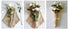 Burlap Bouquet 14" Open x 20-3/4" High
