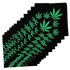 Marijuana Bandanas Green Leaves 22" x 22" - 100% Cotton (12 pk)