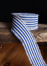 Striped Linen Ribbon (5 Yard Roll)