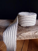 Striped Linen Ribbon (5 Yard Roll)