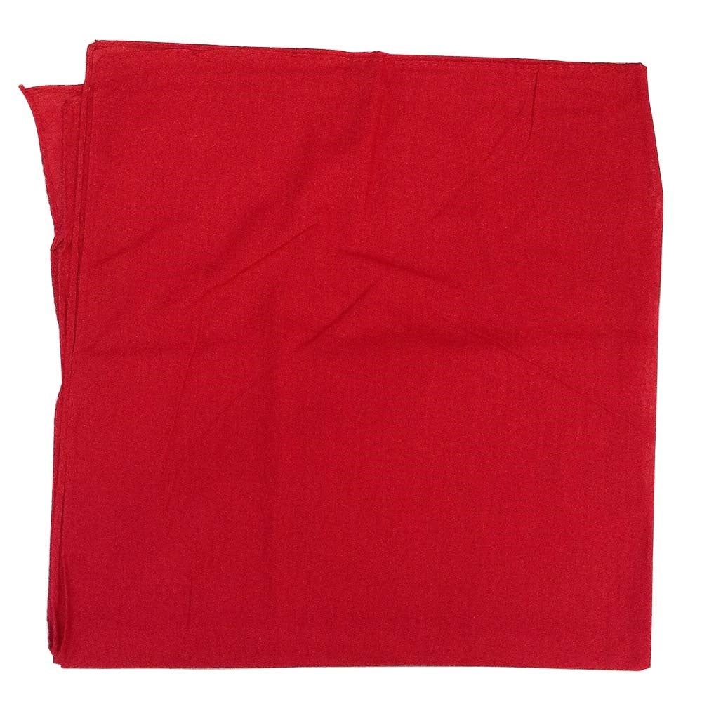 Red Solid Bandana 27" x 27"