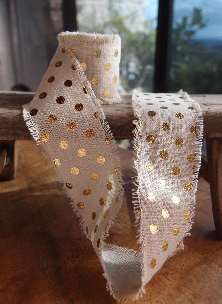 Dot Linen Ribbon