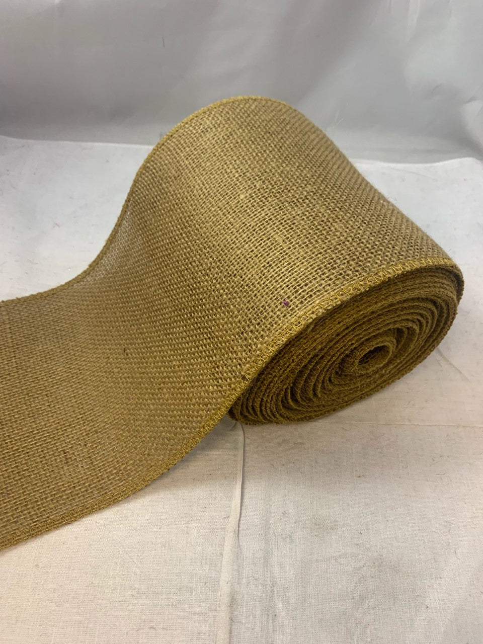 6" Idaho Burlap Ribbon - 10 Yard Roll (serged) Made in USA