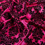 Flocked Damask Taffetta