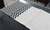 Ivory and Chevron Runner - 14 inch x 70 inch