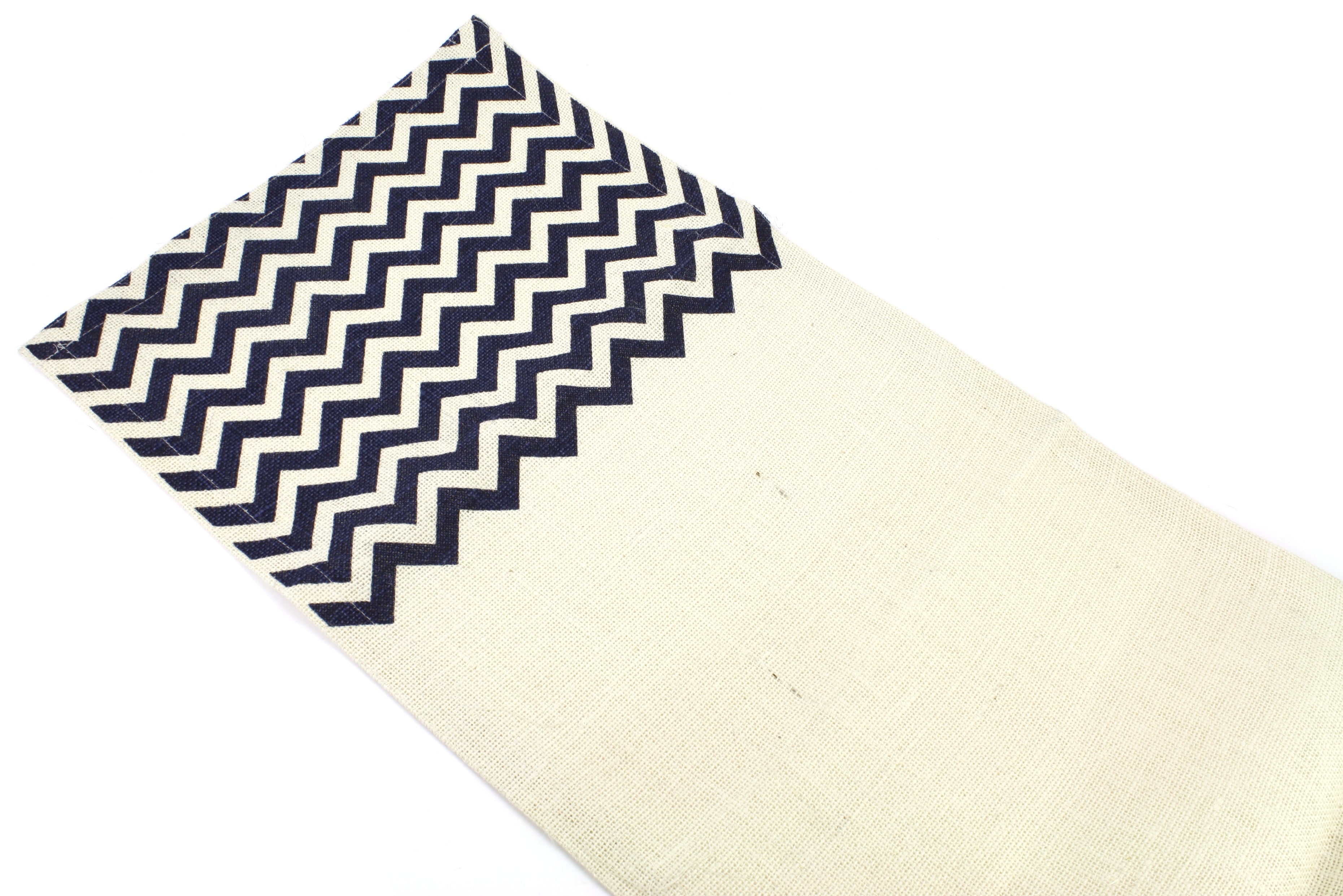 Ivory and Chevron Runner - 14 inch x 70 inch