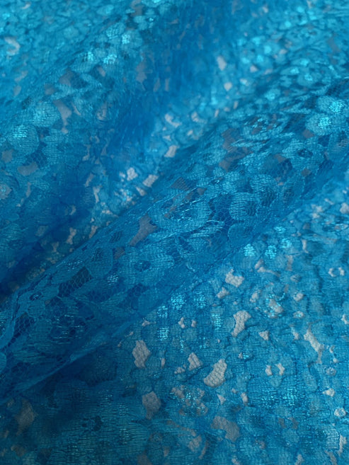 Aqua Raschel Lace P618