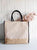 Burlap Juco Tote Bag with Accents