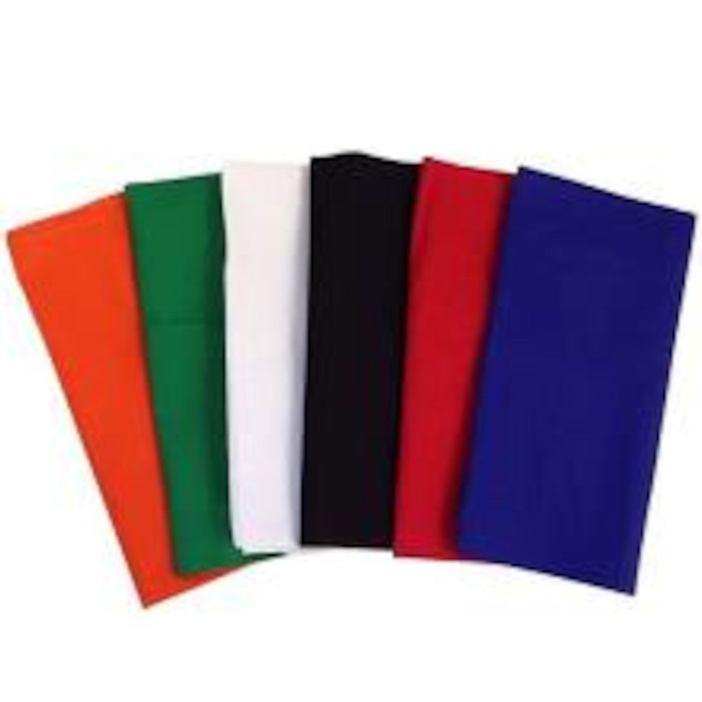 27" x 27" Solid Color Bandana Assortment (12 pack)