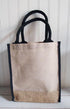 Burlap Juco Tote Bag with Accents