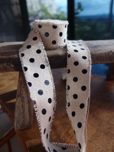 Dot Linen Ribbon