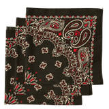 Made in the USA Paisley  Bandanas - 3 Pack, 22" x 22", 100% Cotton