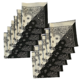 Made in the USA Paisley  Bandanas - 12 Pack, 22" x 22", 100% Cotton