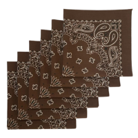 Made in the USA Paisley  Bandanas - 6 Pack, 22" x 22", 100% Cotton