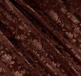 Satin Brocade Jacquard Fabric by the Yard