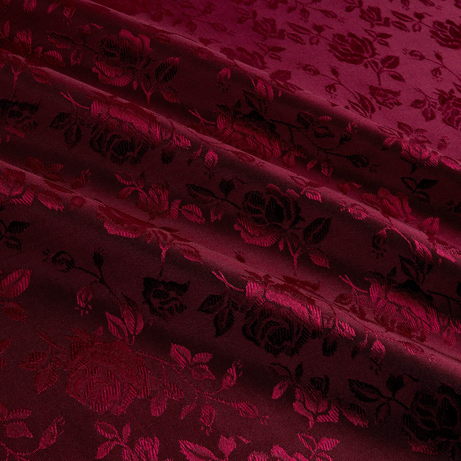 Satin Brocade Jacquard Fabric by the Yard