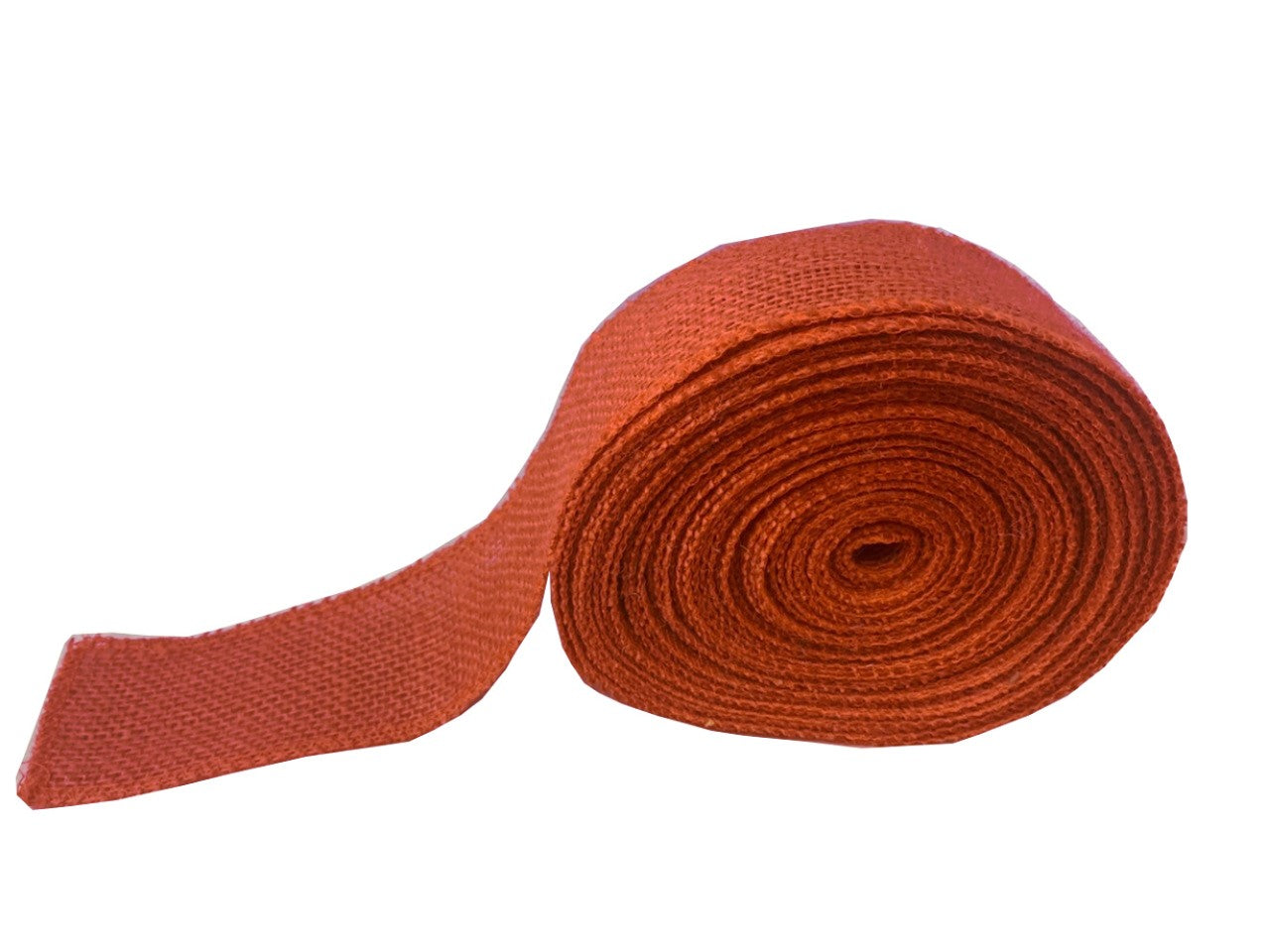 2" Burnt Sienna Burlap Ribbon - 10 Yards (Serged) Made in USA