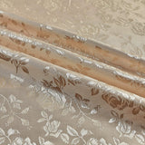 Satin Brocade Jacquard Fabric by the Yard