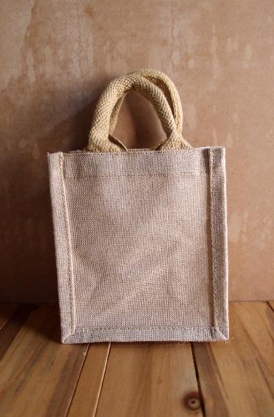 Mini Burlap Juco Tote Bag