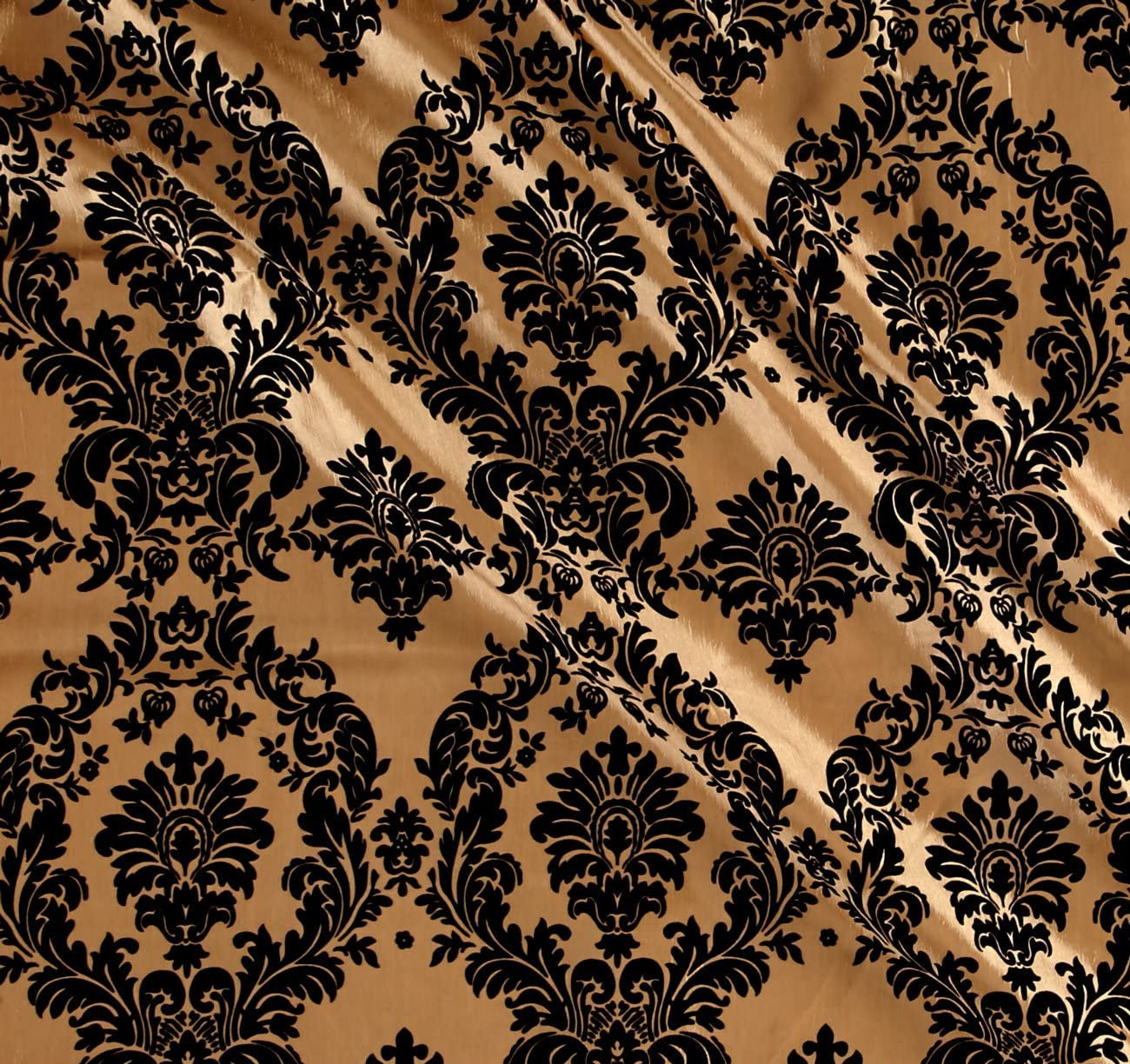 Flocked Damask Taffetta