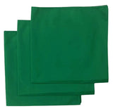 Made in the USA Solid  Bandanas - 3 Pack, 22" x 22", 100% Cotton