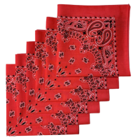 Made in the USA Paisley  Bandanas - 6 Pack, 22" x 22", 100% Cotton