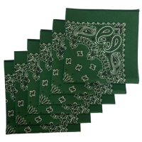 Made in the USA Paisley  Bandanas - 6 Pack, 22" x 22", 100% Cotton