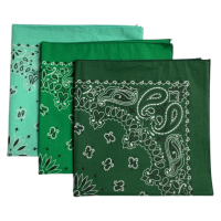 Made in the USA Assorted Paisley  Bandanas -3 Pack, 22" x 22", 100% Cotton Additional