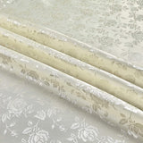 Satin Brocade Jacquard Fabric by the Yard