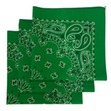 Made in the USA Paisley  Bandanas - 3 Pack, 22" x 22", 100% Cotton